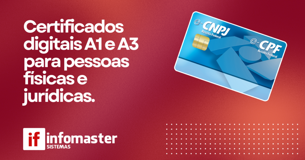 Certificados digitais A1 para pessoas físicas e jurídicas
