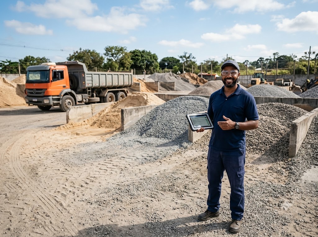 Sistema de gestão para comércio de pedras e areia da Infomaster Sistemas