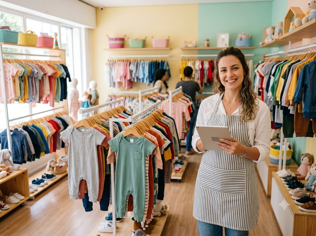 Sistema de gestão para loja de roupas infantis da Infomaster Sistemas