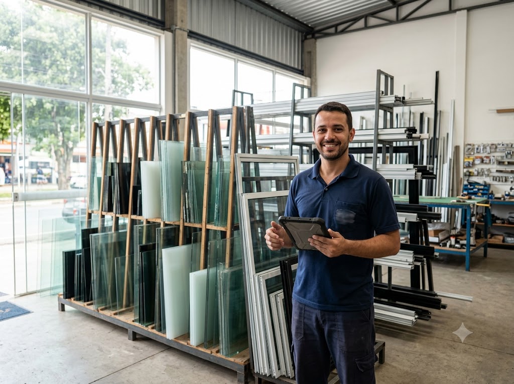 Sistema de gestão para empresa de vidros e esquadrias metálicas da Infomaster Sistemas